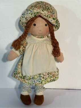 Vintage 1970's Knickerbocker Holly Hobbie’s  Friend Heather Rag Doll Fabric 10”